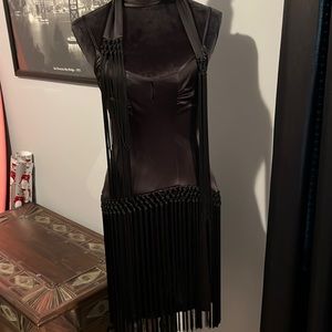 Bebe Flapper dress with scarf